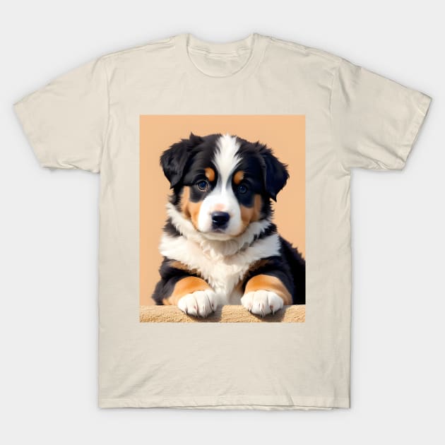 Burnese Mountain Puppy 05 T-Shirt by Jaymz Weiss Designz